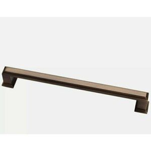 Sapphire Octa Series Cabinet Handle Flat-Faced w/Beveling Medium Antique Brass 1